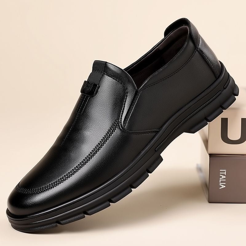 Herren Elegante Slip-On Lederschuhe mit ergonomischer Passform EB