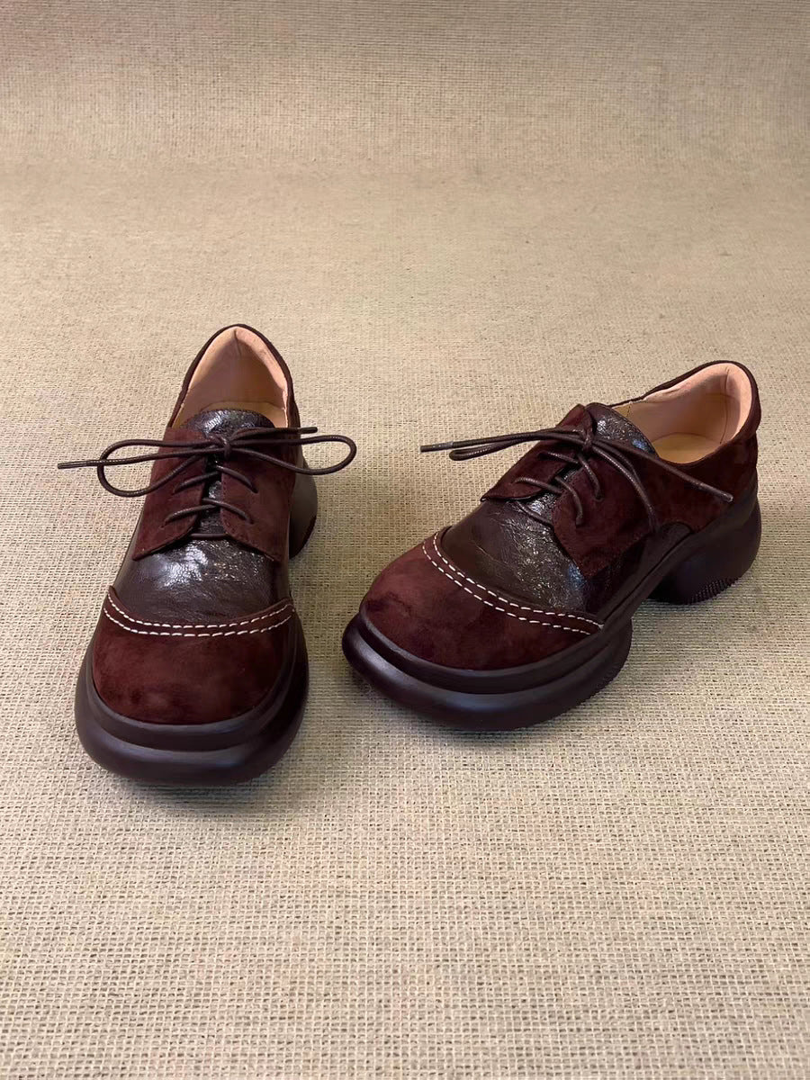 Damen Bequeme und elegante Schnürschuhe mit modischen Akzenten EB