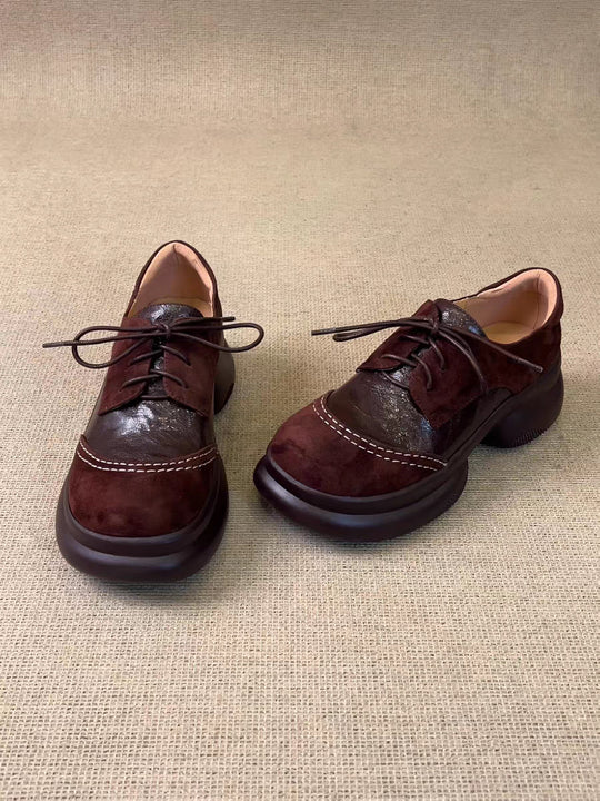 Damen Bequeme und elegante Schnürschuhe mit modischen Akzenten EB
