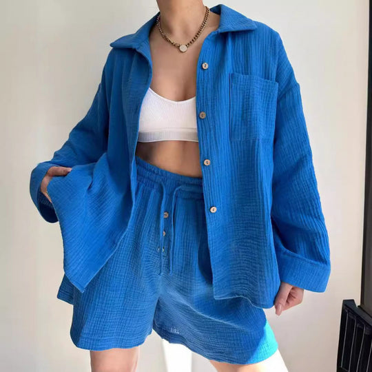 Damen modische und lässige Shirtjacke EB