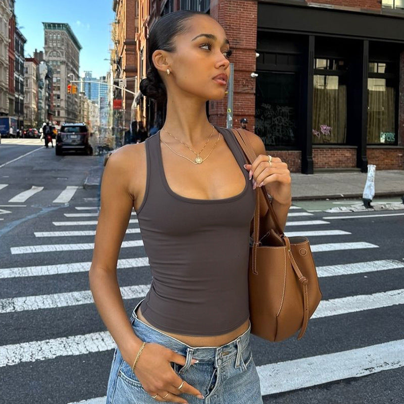 Damen Sportliches Tanktop mit breiten Trägern EB