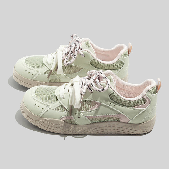 Damen Sportliche Sneaker mit strukturiertem Obermaterial und rutschfester Gummisohle EB