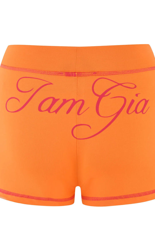 Damen Sportliche Shorts mit auffälligem Logo EB