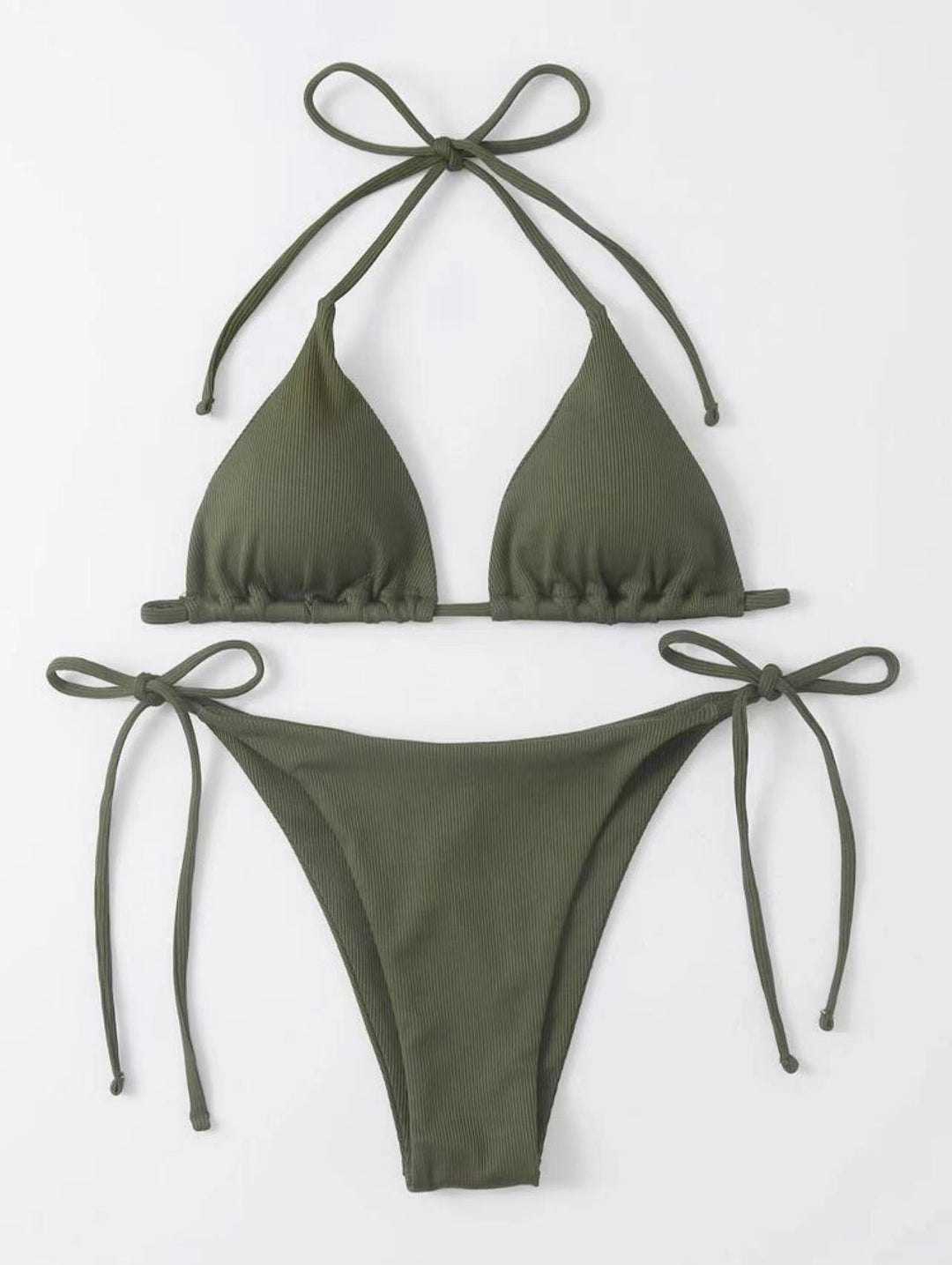 Damen Triangel-Bikini mit elastischen Anpassungsbändern EB