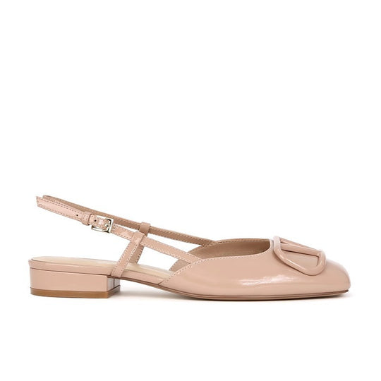 Damen Slingback-Schuhe mit modischer Schnalle und komfortablem Blockabsatz EB