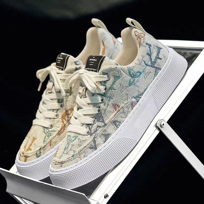 Damen Modische Canvas Sneakers mit einzigartiger Druckgestaltung EB