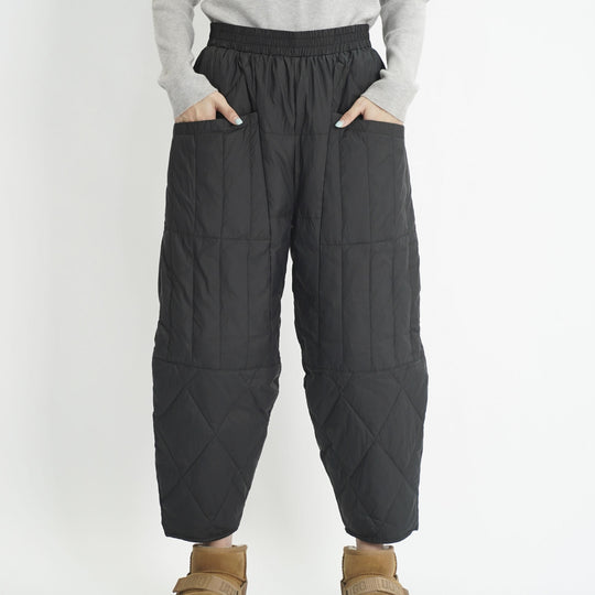 Damen gefütterte Freizeithose mit elastischem Bund und Taschen EB