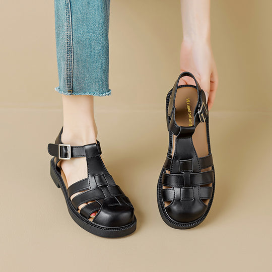 Damen Komfortable Sandalen mit modischem Riemendesign EB