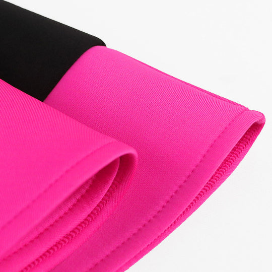 Damen Exquisites schulterfreies Wickelkleid mit voluminösem Rüschensaum EB