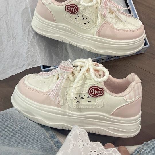 Damen Sneakers mit verspieltem Tiermotiv und komfortabler Sohle EB
