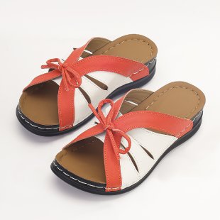 Damen Bequeme und modische Sandalen mit Schleifen-Detail EB
