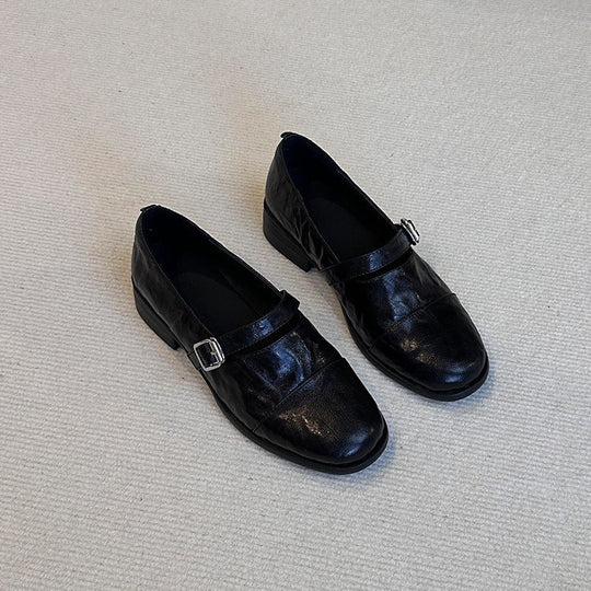 Damen Elegante Mokassins mit dekorativem Riemchen EB