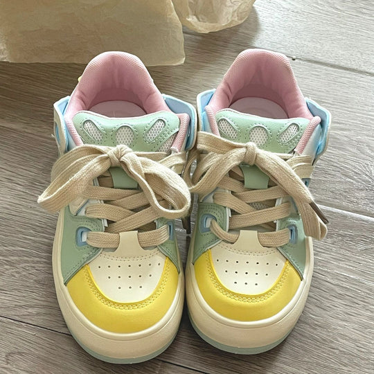 Damen Sportliche Sneakers mit innovativen Farbakzenten und atmungsaktiven Elementen EB