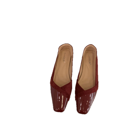 Damen elegante Stiefeletten mit modischem Glanz und komfortablem Fußbett EB