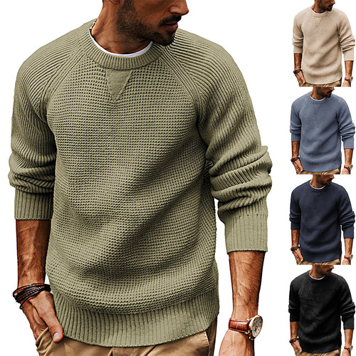 Herren strukturiertes Pullover mit lässigem Schnitt EB
