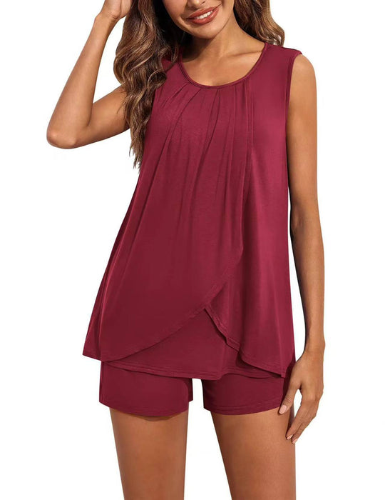 Damen Sportliches Tank-Top mit Shorts EB