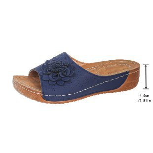 Damen Bequeme und modische Sandalen mit floralem Design EB
