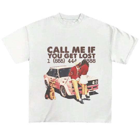 Damen Grafik T-Shirt mit nostalgischem Auto-Design und frechem Schriftzug EB