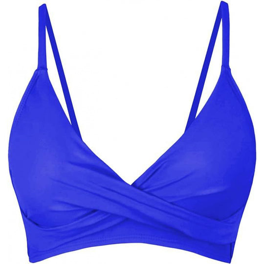 Damen Sportliches Bikini-Oberteil mit Wickel-Design EB