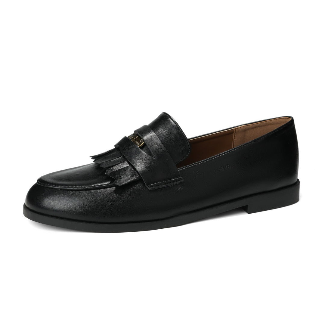 Damen Mokassins mit dekorativen Fransen und elegantem Design EB