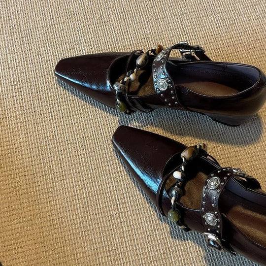 Damen elegante Quasten-Slipper EB