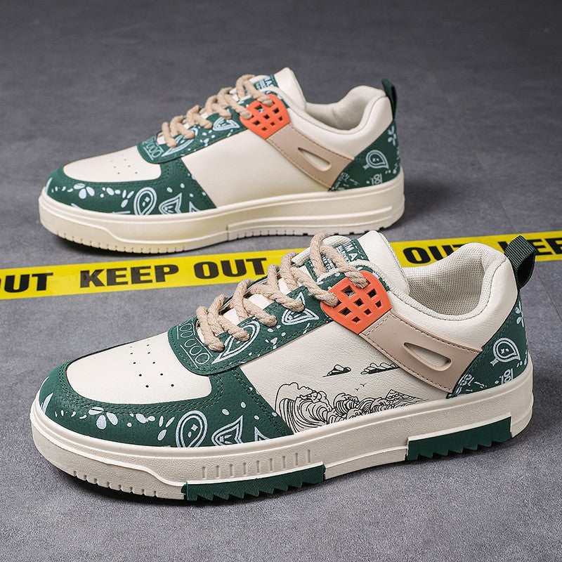 Herren Sportliche Sneaker mit einzigartigem Grafikschema EB