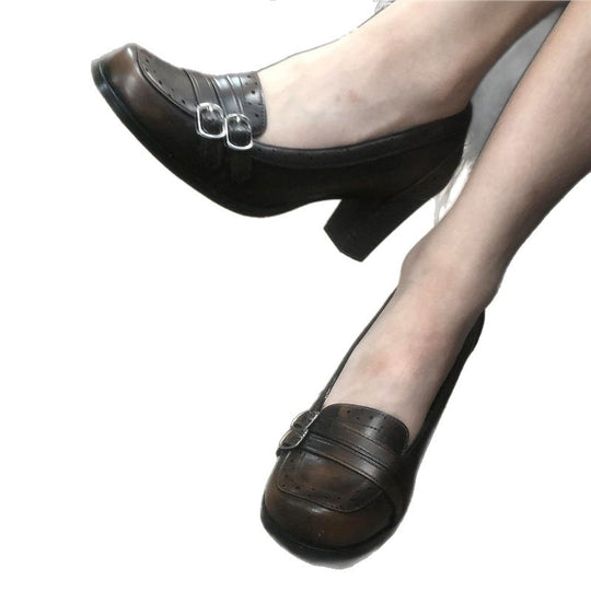 Damen elegante Pumps mit dekorativem Riemchen EB
