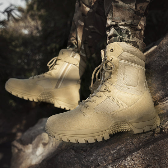 Herren taktische Stiefel mit hohem Knöchelschutz und rutschfester Sohle EB