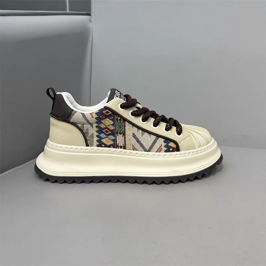 Damen Modische Sneaker mit ethnischen Mustern und komfortabler Laufsohle EB