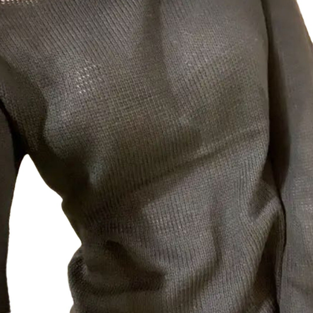 Damen Eleganter Feinstrickpullover mit lässigem Schnitt und Rundhalsausschnitt EB