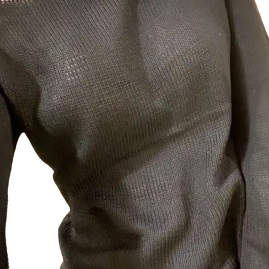 Damen Eleganter Feinstrickpullover mit lässigem Schnitt und Rundhalsausschnitt EB