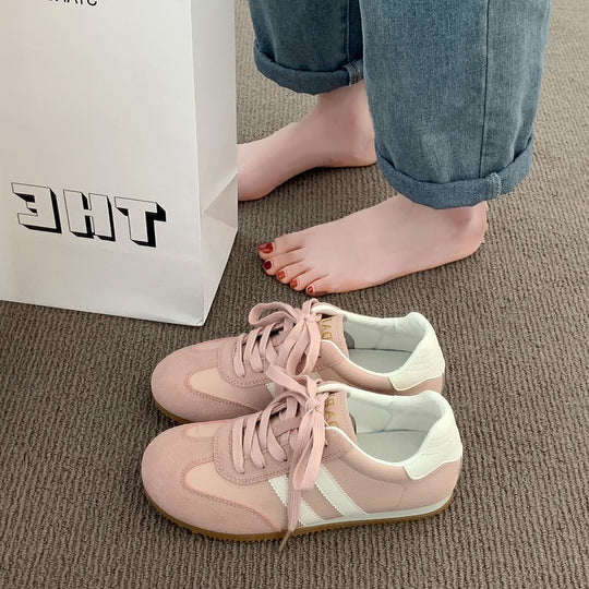 Damen Sportliche Freizeit-Sneaker im Retro-Stil EB