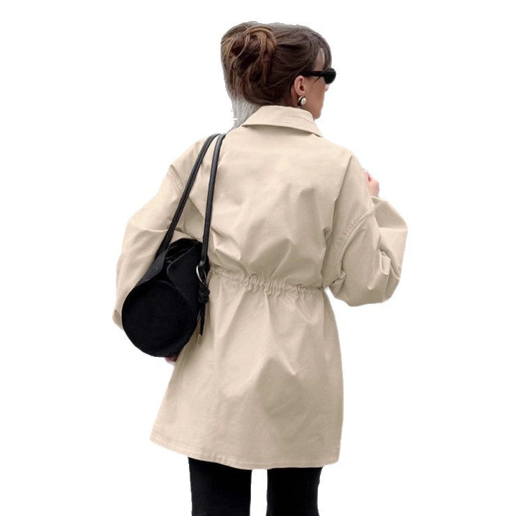 Damen Utility-Jacke im modernen Design mit Gürteldetails und großen Taschen EB