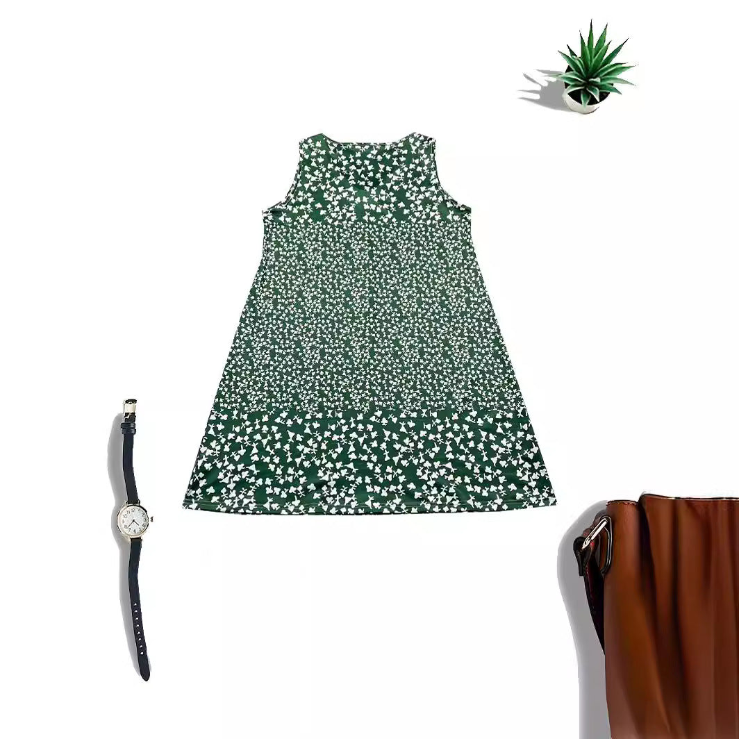 Damen luftiges Freizeitkleid mit verspieltem Blumenmuster und fließender Silhouette EB