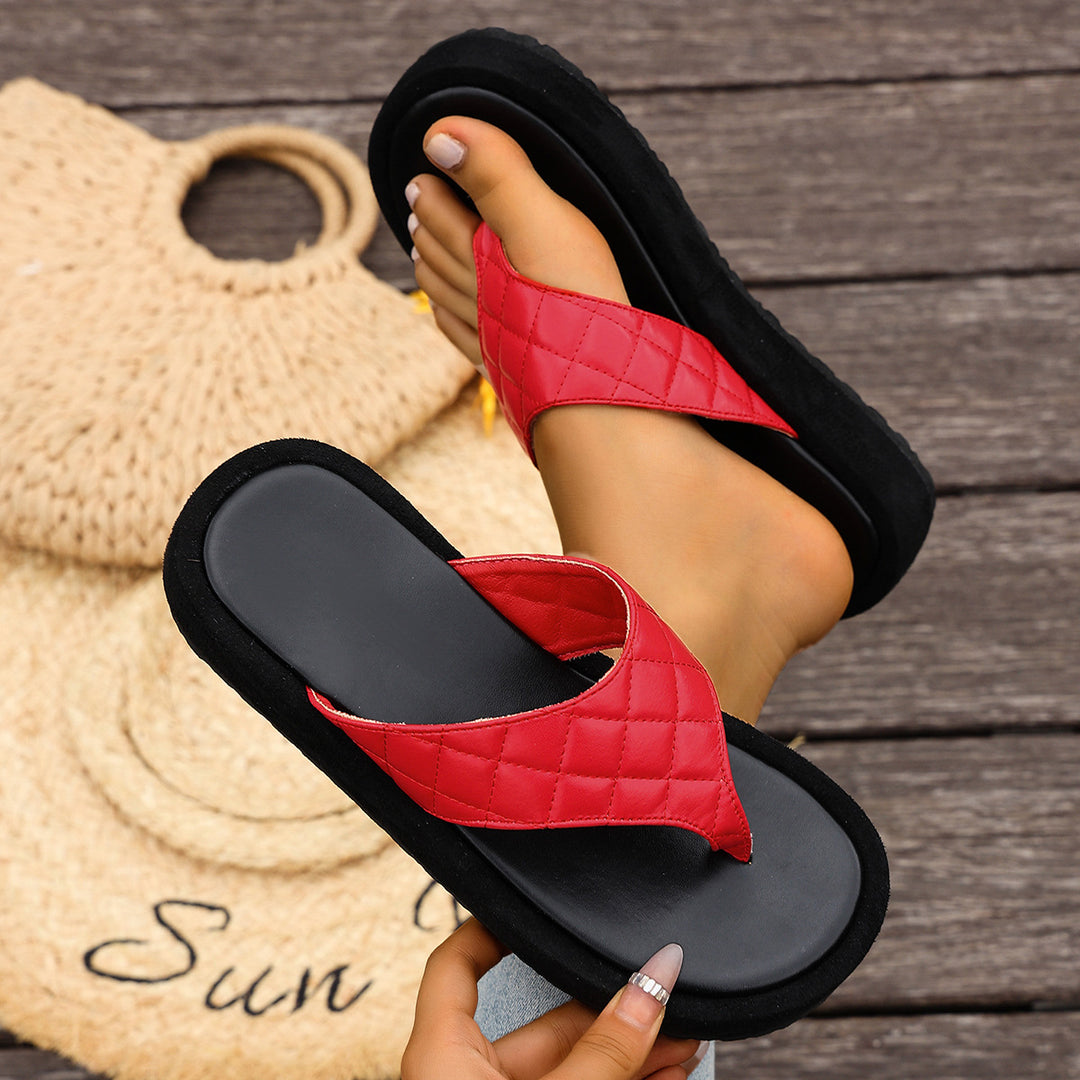 Damen Slipper mit gepolstertem Fußbett und modernem Design EB