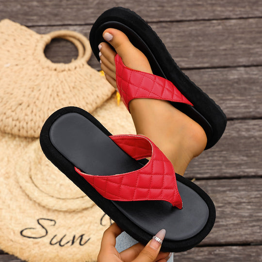 Damen Slipper mit gepolstertem Fußbett und modernem Design EB
