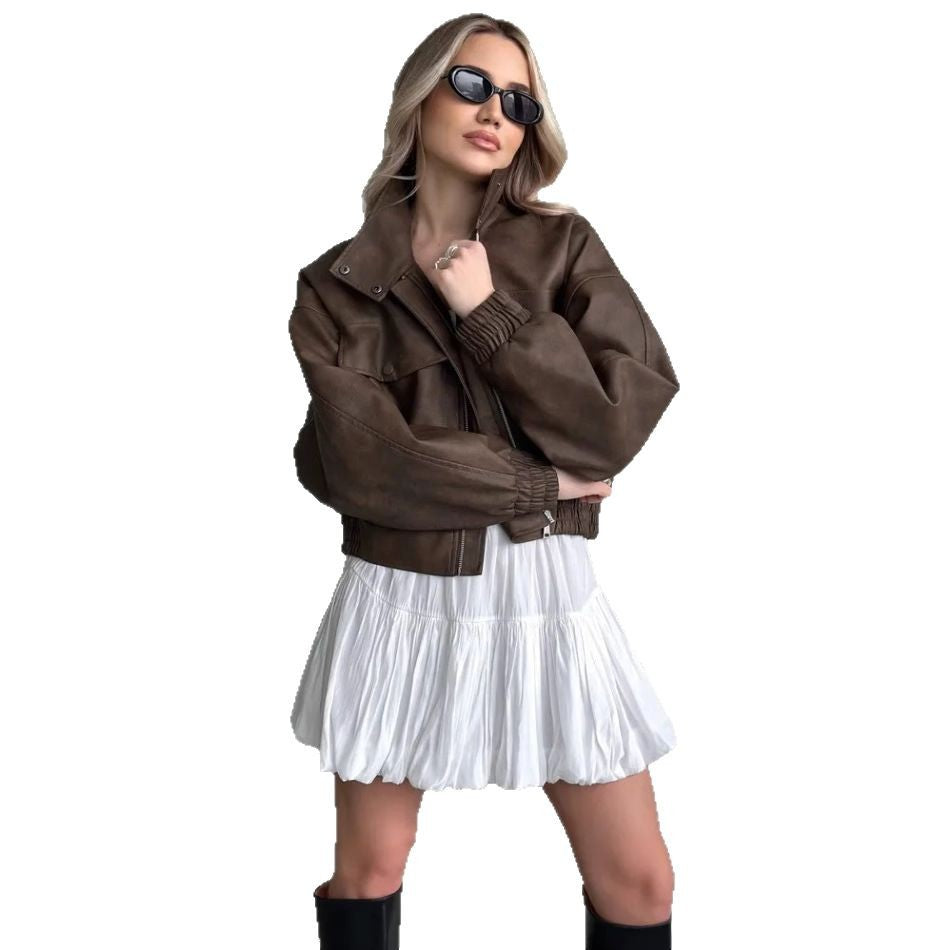 Damen Trendige oversized jacke mit praktischen Taschen EB