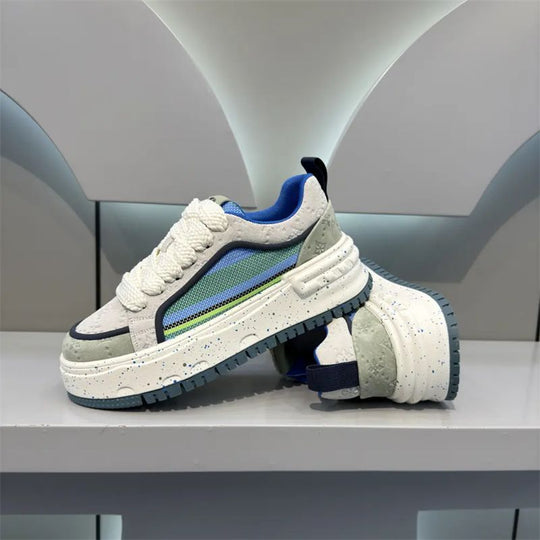Damen Trendige Chunky Sneakers mit lebhaftem Design und strapazierfähigen Materialien EB