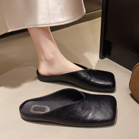 Damen Mules mit modischer metallic Oberfläche und ergonomischer Fußbettung EB