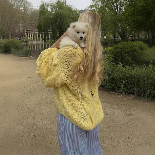 Damen Oversized Strickpullover EB