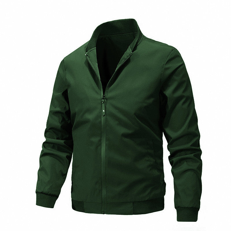 Herren stylische Übergangsjacke mit elastischen Ärmelbündchen und atmungsaktiven Materialien EB