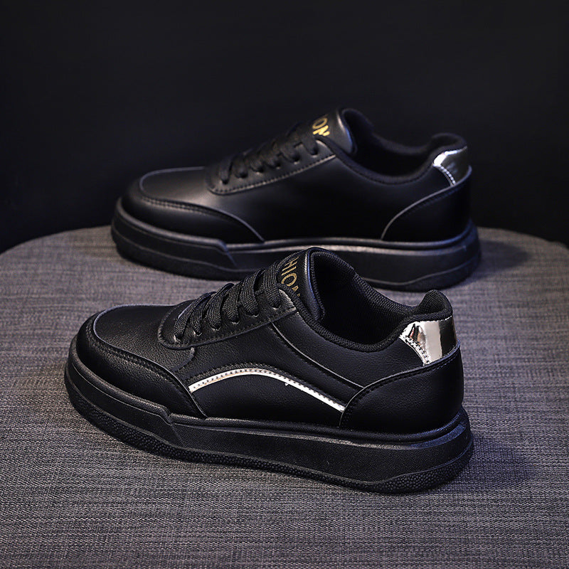 Damen Sportliche Sneakers mit elegantem Metallic-Akzent und bequemer Dämpfung EB