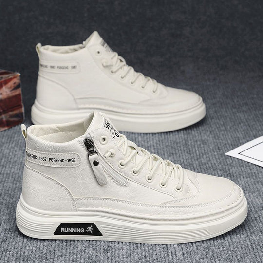 Damen Modische High-Top Sneakers mit einzigartigem Design und robustem Profil EB