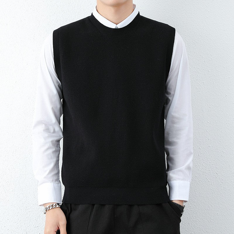 Herren Strickweste mit modernem Feinstrickmuster und bequemer Passform EB