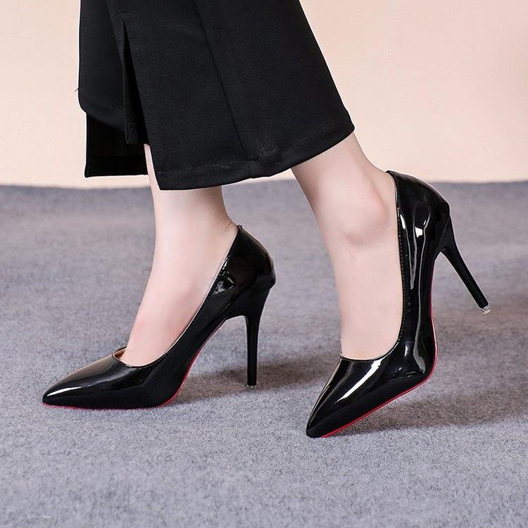 Damen elegante Pumps mit spitzem Zehenbereich und künstlerischem Absatz EB