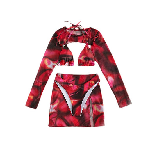 Damen Crop-Top und Rock Set EB