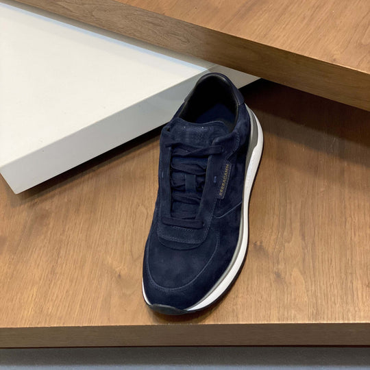 Damen Komfortable Wildleder Sneakers mit atmungsaktiver Innensohle EB