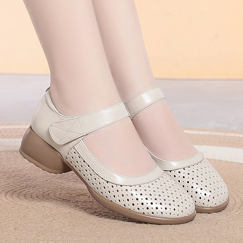 Damen Komfortable und elegante Ballerinas mit verstellbarem Riemen EB