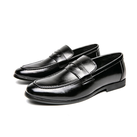 Herren klassische Tassel-Lederloafer mit Mokassinnaht, gepolsterter Komfortinnensohle und rutschfester Gummilaufsohle EB