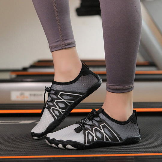Damen Sportliche Aqua-Schuhe mit elastischem Schnellschnürsystem und rutschfester Sohle EB